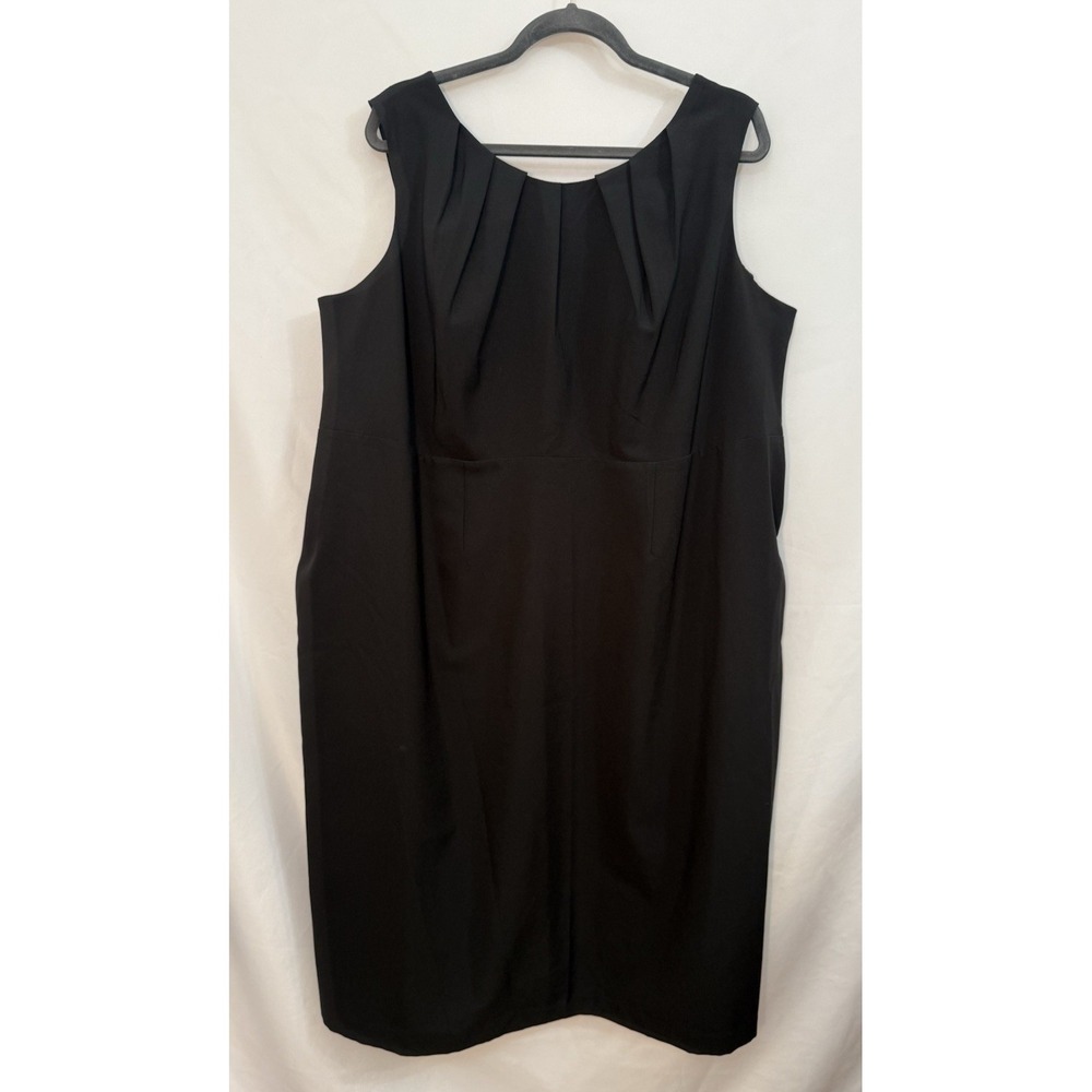 Avenue Black Sleeveless Shift Dress Career Business Party Classy Womens Size‎ 22